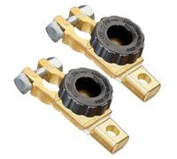 Spurtar Stacca Batteria 6V 12V 24V, per Polo Conico, Negativo, 2 Pezzi Nera | Interruttore Batteria Auto, Per poli 15-17mm, 125A, Morsetti Batteria Auto Isolatore, Per Auto Barca Camion Veicoli Trattore