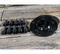 Spurverbreitering SCC 50Mm 2X25Mm Per Audi Con Viti Piastra Nera TÜV