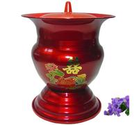 Sputacchiera Tradizionale in Metallo per Matrimoni e Feste, Vaso da Camera Portatile per Campeggio e Vanlife, Secchio Pipì Notturno con Maniglia Ergonomica, Orinatoio in Metallo Facile da Pulire(E)