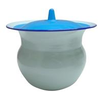 Sputacchiera Tradizionale in Metallo per Matrimoni e Feste, Vaso da Camera Portatile per Campeggio e Vanlife, Secchio Pipì Notturno con Maniglia Ergonomica, Orinatoio in Metallo Facile da Pulire(B)