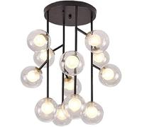 Sputnik Chandelier 12 Lights Chandeliers Modern Mid Century Ceiling Light Black Iron Retro Pendant Light,illuminazione a soffitto