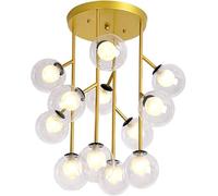 Sputnik Chandelier 12 Lights Chandeliers Modern Mid Century Ceiling Light Black Iron Retro Pendant Light,illuminazione a soffitto