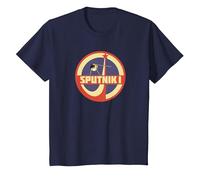 Sputnik Sovietica URSS Storia Mosca Corsa allo Spazio Astronauta Maglietta, Bambini, Navy, 12 Anni