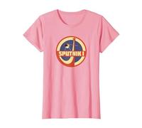 Sputnik Sovietica URSS Storia Mosca Corsa allo Spazio Astronauta Maglietta, Donna, Rosa, L