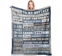 Spwasplo Coperta regalo per fratello, regalo di compleanno di Natale, regalo di compleanno per fratello da sorella/fratello, regalo di compleanno per fratello adulto, a mio fratello, idee regalo per