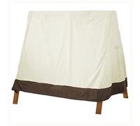 SPXMQSS Copertura Dondolo 3 Posti Impermeabile, Copri Dondolo Protezione Solare, Telo Copertura per Dondolo Antivento Antipolvere con Scatti E Coulisse per Giardino Esterno Beige,182 * 139 * 170cm