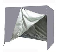 SPXMQSS Copri Dondolo 3 Posti Impermeabile, Copertura Dondolo Antipioggia, Telo Copertura per Dondolo Parasole Antipolvere con Coulisse per Sedia Dondolo Patio Esterno Gray,223 * 152 * 183cm