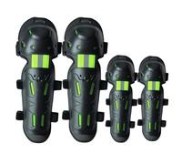 SPXMQSS Ginocchiere Moto Traspirante, 4pcs Ciclismo Ginocchiere E Gomitiere Moto Adulto Guscio Protettivo in PP Antiurto per Snowboard, Equitazione, Sci, Motocross