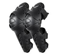 SPXMQSS Ginocchiere Motociclistiche, Antivento Attrezzatura da Motocross Moto Ginocchio, Guscio Protettivo in PVC Rinforzato Antiurto for Moto, Mountain Bike e Ciclismo Black