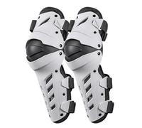 SPXMQSS Ginocchiere Motociclistiche, Antivento Attrezzatura da Motocross Moto Ginocchio, Guscio Protettivo in PVC Rinforzato Antiurto for Moto, Mountain Bike e Ciclismo White