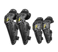 SPXMQSS Ginocchiere Motociclistiche, Regolabili Mountain Bike Ginocchiere/Gomitiere Motocross Attrezzo Protettivo con Guscio In PP e Shockproof In EVA ad Alta Densità per Ciclismo Elbow pads Knee pads