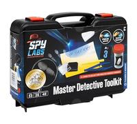 Spy Labs Master Detective Toolkit V2 | Kit di scienze forensi | Raccogli e documenta prove, gioca | Impronte digitali, impronte, tracce di pneumatici | Libro di fiabe per esperimenti di 32 pagine, età