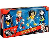 Spy Ninjas Confezione da 4 Figure per Bambini dai 6 Anni in su (PZ2/CHAD/Regina/PZ Squire) (41130CO)