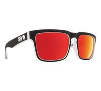 Spy Sunglasses Casco Occhiali, Whitewall-Happy Gray Green W/Red Spectra, 57 Uomo