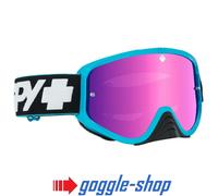 Spy Woot Occhiali Motocross MX Moto - Fetta Blu Rosa Spectre Lente a Specchio