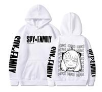 Spy X Family Felpe con Cappuccio Cartoon Moda Pullover Felpa A Maniche Lunghe Ragazze Ragazzi Kawaii Anya Forger Top Unisex Stampato Harajuku (Color 03,XL)
