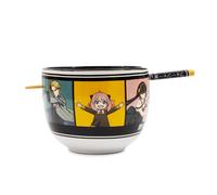 Spy X Family Griglia Personaggi Ciotola Da Ramen Da 20 Once E Set Di Bacchette