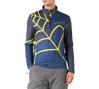 Spyder Capitol Zip T-Neck Maglietta, Abyss, M Uomo