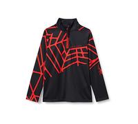 Spyder Collo a T con Cerniera Radiale, Maglietta Bambini e Ragazzi, Nero, 140