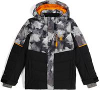Spyder - Giacca da sci impermeabile e calda - Leader Jacket Black in Poliestere Riciclato - Taglia Bambino 10a - Nero
