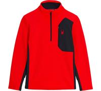 Spyder - Giacca di pile da uomo con mezza zip - Bandit 1/2 Zip Spyder Red per Uomo - Taglia L - rosso