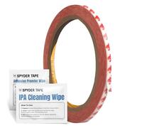 Spyder Tape 9088 Nastro Biadesivo 3mm x 10m - Acrilico Ultra Trasparente, Heavy Duty, Impermeabile, Resistente UV & Calore, Per Auto, Metallo, Vetro, Plastica