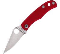 Spyderco BUG ROSSO G-10 PLAINEDGE