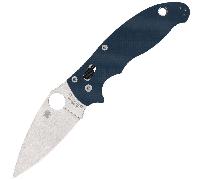 Spyderco C101GPCBL2 MANIX 2 COBALTO BLU G-10 CPM SPY27 PLAINEDGE