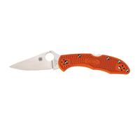 Spyderco DELICA 4 FLAT FRN ORANGE PLAIN C11FPOR