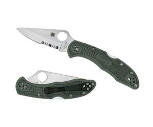Spyderco DELICA 4 FRN FOLIAGE GREEN COMBO C11PSFG