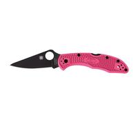 Spyderco DELICA 4 FRN PINK PLAIN BLACK BLADE C11FPPNS30VBK