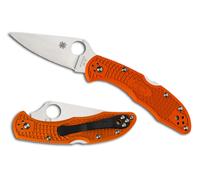 Spyderco Delica 4 Lightweight Arancione Flat Ground C11FPOR