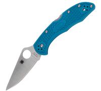 Spyderco Delica 4 Lightweight Blu Flat Ground C11FPBL
