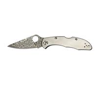 Spyderco DELICA 4 TITANIUM / DAMASCUS C11TIPD