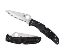 Spyderco ENDURA 4 FRN BLACK SERRATED C10SBK
