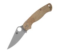 Spyderco Para Military 2 Brown Canvas Micarta C81MPCW2