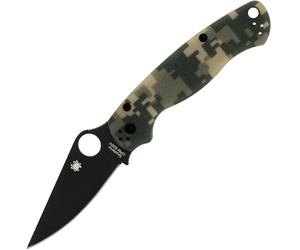 Spyderco Para Military 2 G-10 Camo Lama Nera C81GPCMOBK2