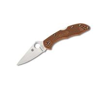 Spyderco Taschenmesser Delica Flat Ground Men's, Marrone (Braun), Taglia Unica