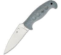 Spyderco TEMPERANCE GRIGIO FRN CPM CRUWEAR DENTATO