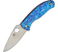 Spyderco TENACIOUS BLUE TI D2 PLAINEDGE