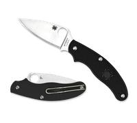 Spyderco UK Penknife Lightweight Black Slip Joint/Foglia C94PBK