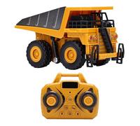 SPYMINNPOO 1/64 RC Autocarro con Cassone Ribaltabile Giocattolo, Mini Bluetooth App Controllo Modello Desktop Ingegnere Camion Veicolo da Costruzione Telecomandato a 2,4 GHz, con Corpo in (YELLOW)