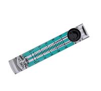 SPYMINNPOO 5 Flussometro Misuratore di Portata Gas 2,5 a 25 LPM con Valvola di Controllo, Misuratore di Portata d'aria per Ossigeno Acrilico Trasparente per Uso Industriale, Collegamento