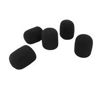 SPYMINNPOO 5Pcs Copertura del Microfono Microfono Schermo del Vento Copertura del Microfono Parabrezza Spugna Addensata Set di Accessori Kit Attrezzatura per la Registrazione di Musica Nero