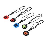 SPYMINNPOO 5pcs Giocattolo per Massaggiagengive in Silicone per Bambini, Collana da Masticare Sensoriale con Motivo Dinosauro Giocattolo Portatile per la Dentizione del Bambino per i Viaggi a Casa