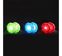 SPYMINNPOO 6 Luci per Raggi per Biciclette, Luci Decorative per Raggi per Bici da Strada per Mountain Bike con 2 Rosse, 2 Blu, 2 Verdi