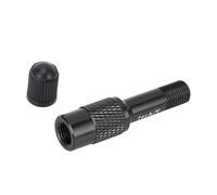 SPYMINNPOO Accessori per Biciclette, Adattatore per Valvola Forcella Ciclo in Lega di Alluminio, Convertitore di Estensione Leggero per Mountain Bike e Moto (Black)