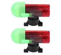 SPYMINNPOO Allarme Canna da Pesca, Sensore di Luce LED con Allarme Sonoro per la Pesca Notturna, Ultra Luminoso per la in Mare e sul Ghiaccio, 2 Set Inclusi