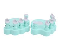 SPYMINNPOO Allenamento per la Forza delle Dita del Pianoforte, Dispositivo per Esercizi per le Dita del Pianoforte Solista con Pulsante Comfort in ABS per la Corretta Postura della Mano e una (GREEN)