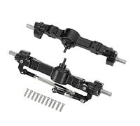 SPYMINNPOO ASSE Posteriori Anteriori in Lega di Alluminio RC per MN 90 99S Serie RC Parti di Aggiornamento delle Auto con Ingranaggi Interni Lavorati a CNC e Alberi di Trasmissione (Black)